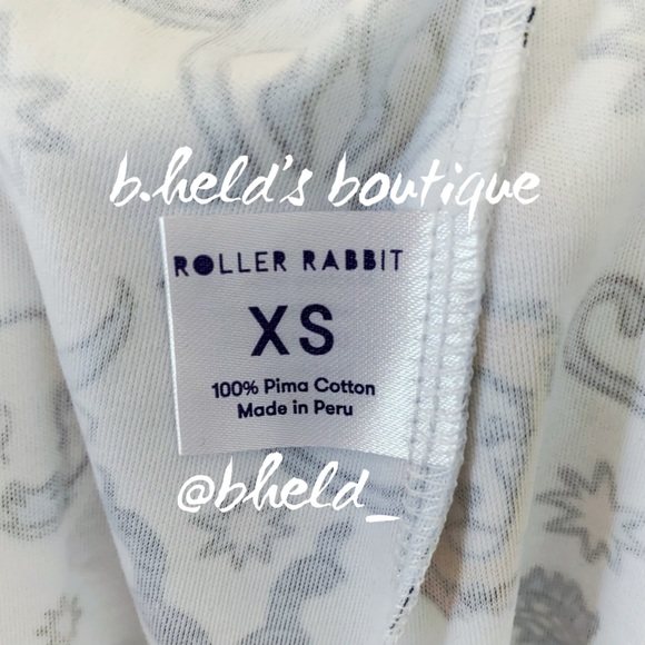 Roller Rabbit Monkey Horoscope Polo Pajamas in White Blue Size XS Brand New NWT - Picture 11 of 16